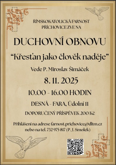 rekolekce fara desná 2025